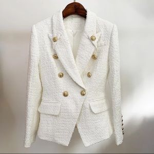 Balmain inspired double breasted goldbutton blazer